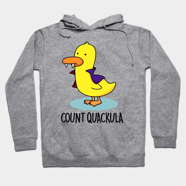 Count Duckula Cute Duck Pun Hoodie by punnybone